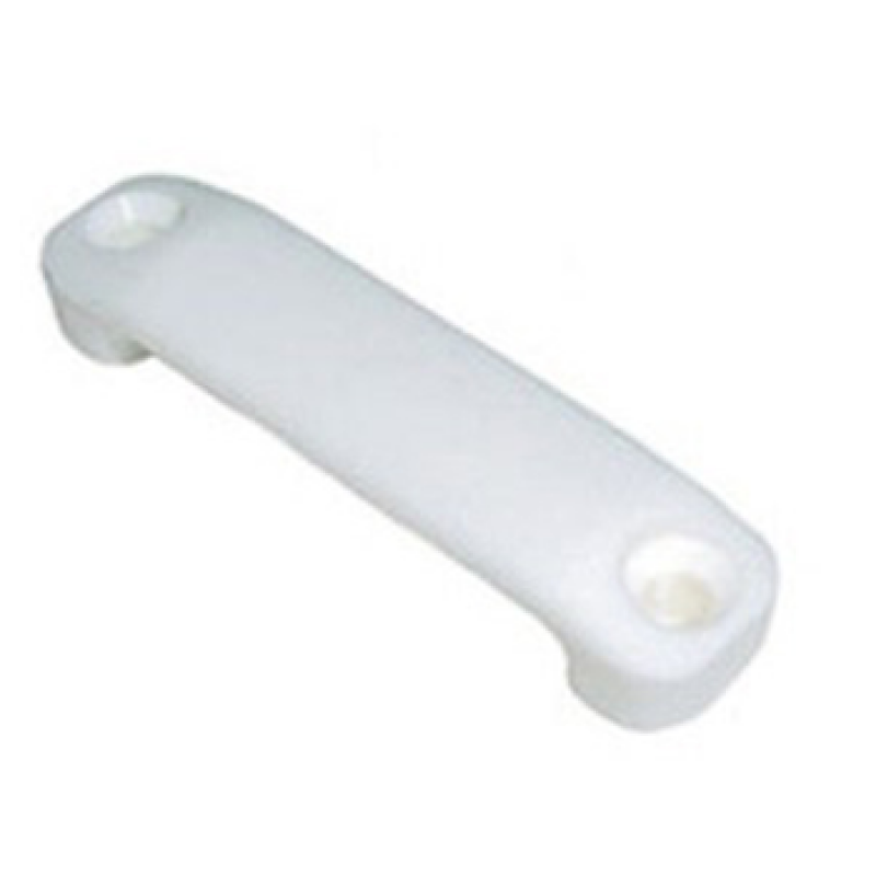 Ponticello passacinghie in nylon bianco, passaggio 30 mm